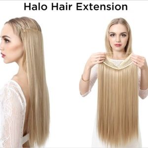 Halo Flip-in Straight Synthetic Hair Extension